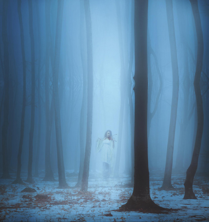 Девушка в тумане. Фото: Toma Bonciu