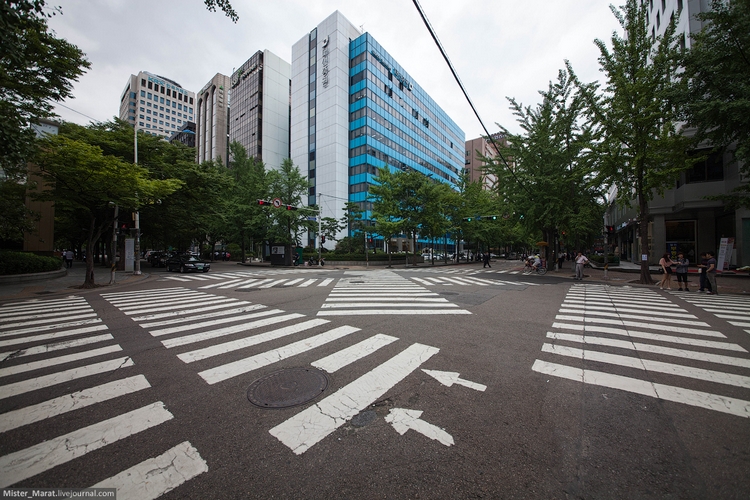 Пешеходные переходы в Сеуле