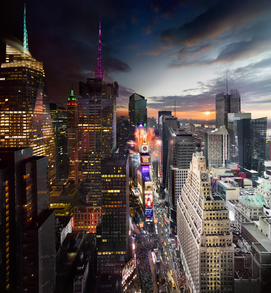 Нью-Йоркские небоскрёбы. Фотопроект “Day to Night” Стивена Уилкса (Stephen Wilkes)
