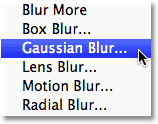 Открываем Filter > Blur > Gaussian Blur