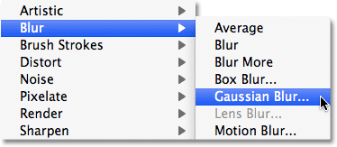 Откройте Filter > Blur > Gaussian Blur