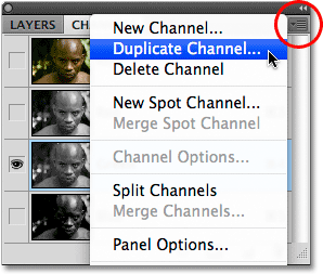 После щелчка правой кнопкой мыши (Win) / щелчка с удержанием клавиши Control (Mac) по названию канала выберите опцию Duplicate Channel