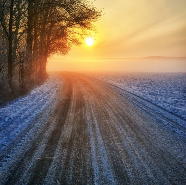 Дорога в зимний лес. Фото: Siegfried Haasch