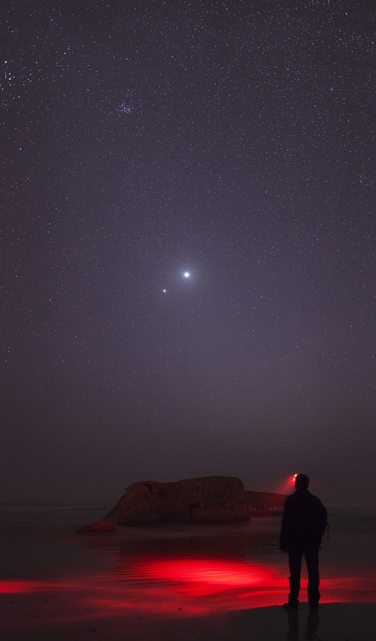 Победитель номинации: «Венера и Юпитер в тесном союзе». (Laurent Laveder/Astronomy Photographer of the Year)