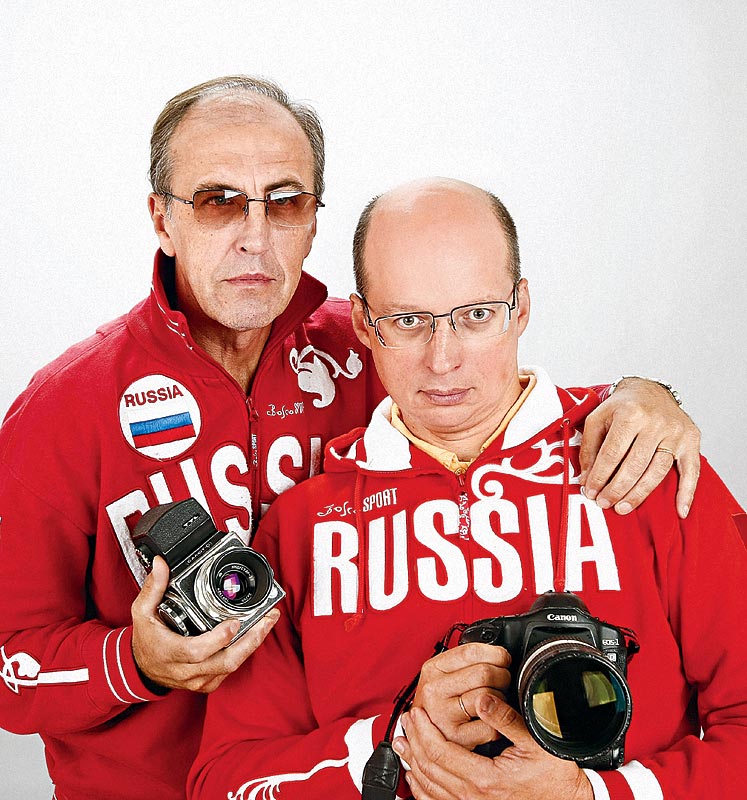 Фоторепортеры Андрей Голованов и Сергей Киврин