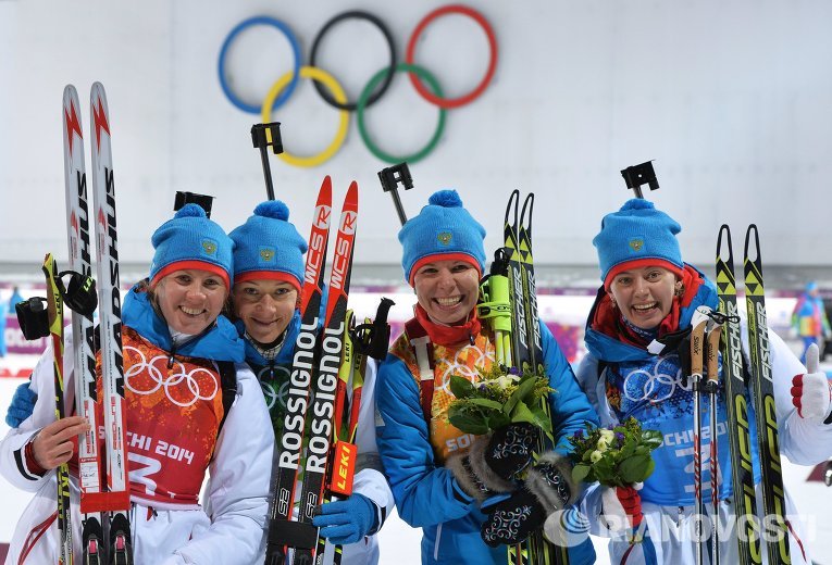 Женская сборная России по биатлону завоевала серебро, принеся стране 24-ю медаль Игр