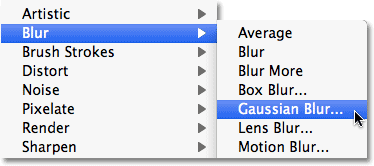 Откройте Filter > Blur > Gaussian Blur