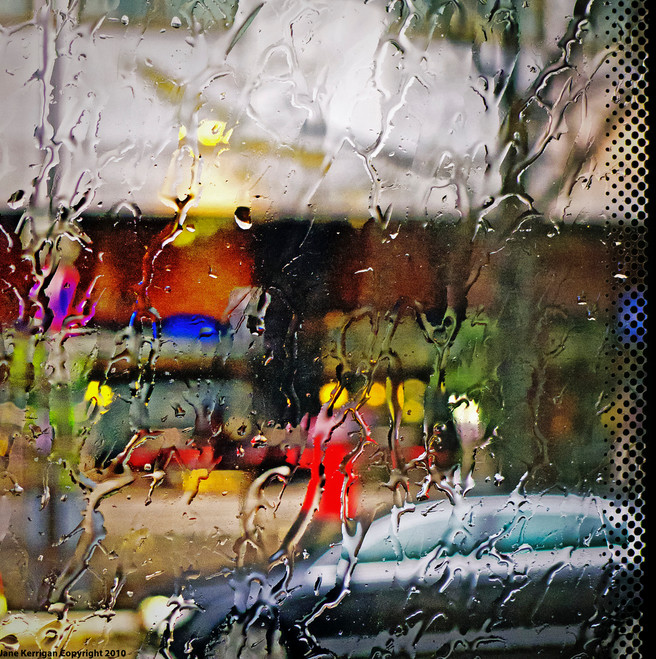 Фото: Jane. Капли дождя на стекле