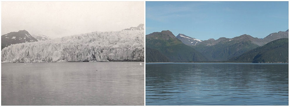 McCarty Glacier, Alaska. July, 1909 — August, 2004