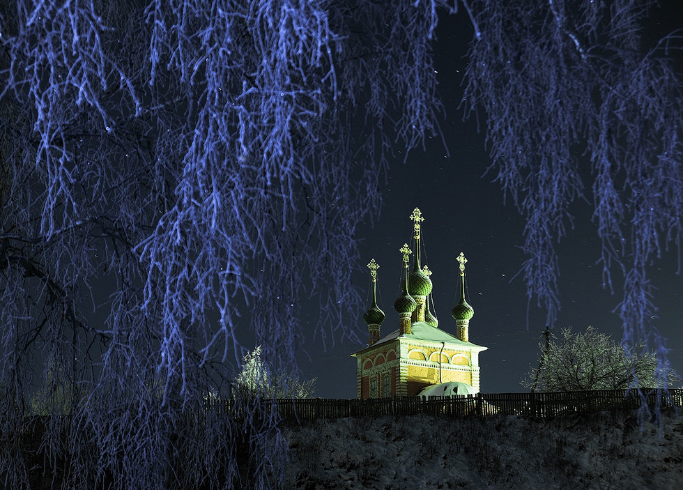Ночной храм картинки