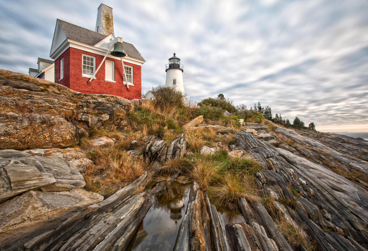 Штат Мэн, США Pemaquid Point Lighthouse from Maine.